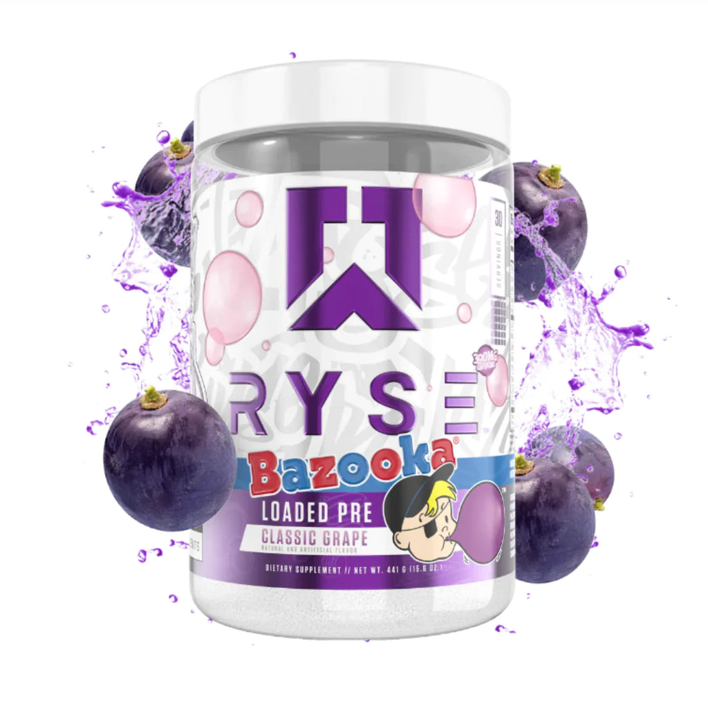 Ryse Loaded Pre Entreno Bazooka Classic Grape 30 Servicios