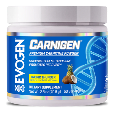 Evogen Carnigen Carnitina en Polvo 50 servicios tropic thunder