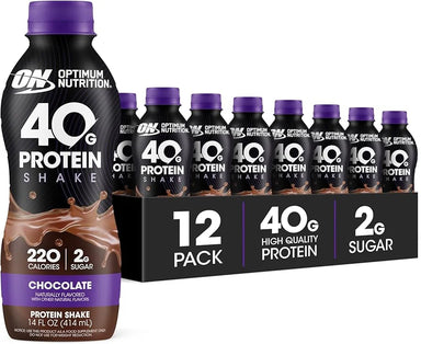 Optimum Nutrition Gold Standard 40 Grs Protein Shake 14Oz 12 Pack