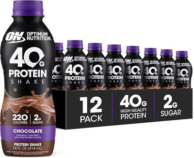 Optimum Nutrition Gold Standard 40 Grs Protein Shake 14Oz 12 Pack