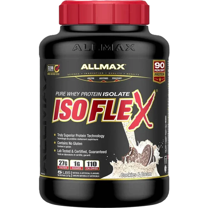 Allmax Proteina Isoflex 5Lbs 75 Servicios cookies and cream