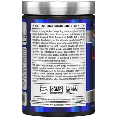 Allmax Leucine+ 400gr Informacion nutricional
