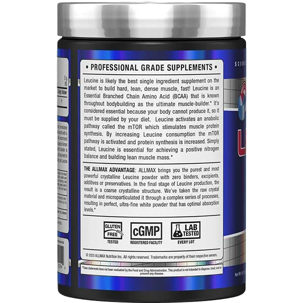 Allmax Leucine+ 400gr Informacion nutricional