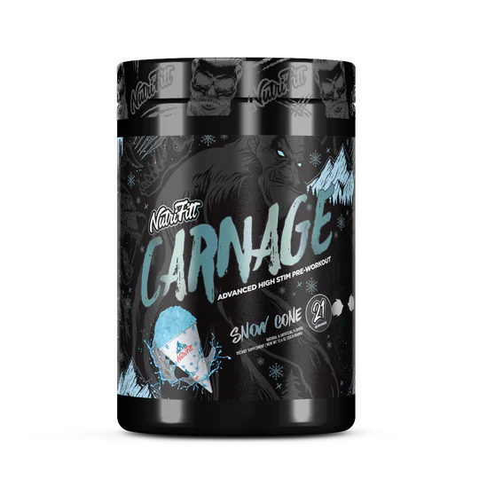 Nutrifitt Carnage Pre-Workout 21 Serv snow cone