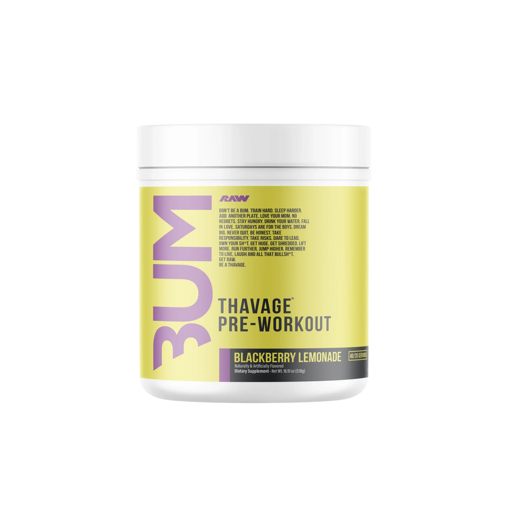 Raw Nutrition Bum Thavage Pre Entreno 40 Servicios blackberry lemonade