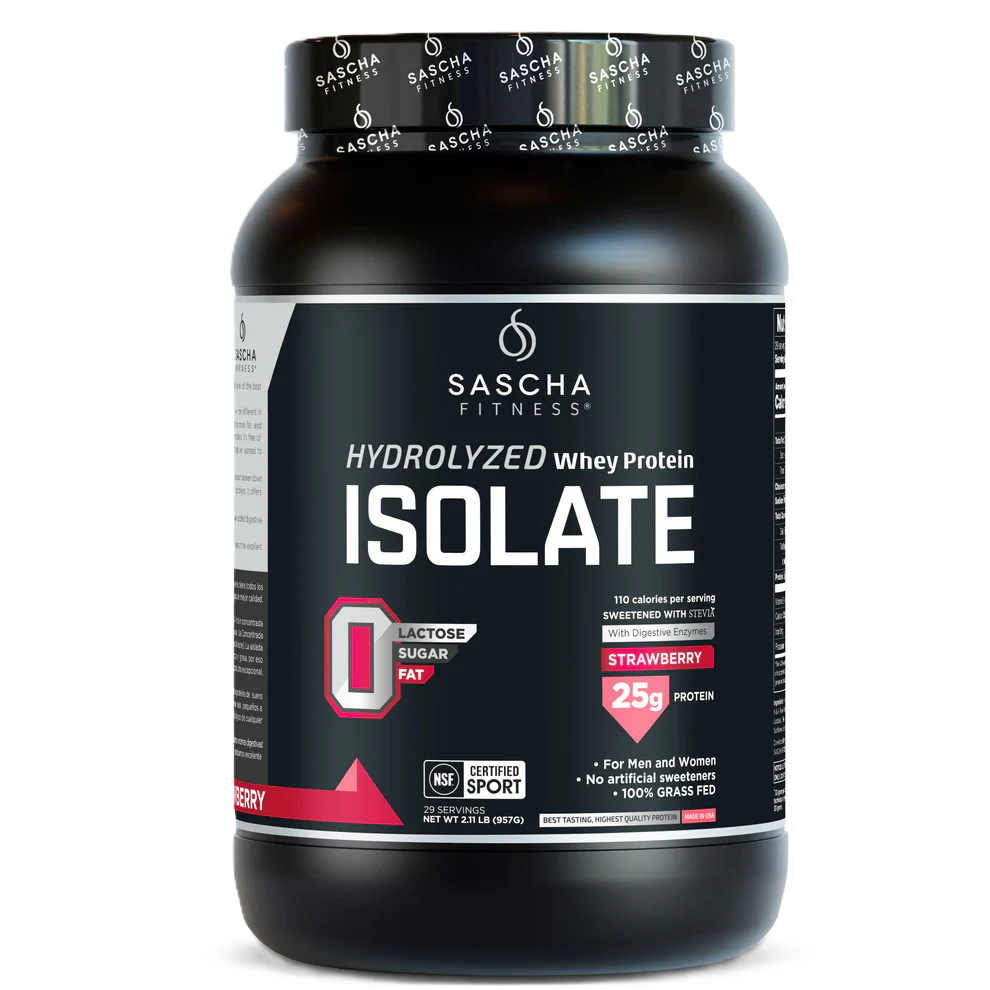 Sascha Fitness Proteina Isolate 2 Lbs 28 Servicios fresa