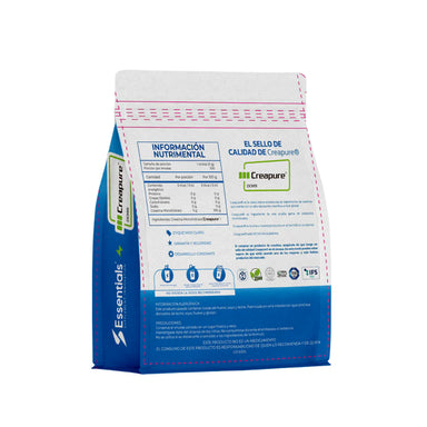 Essentials Creatina Sello Creapure 500 Gr 100 Servicios informacion nutricional