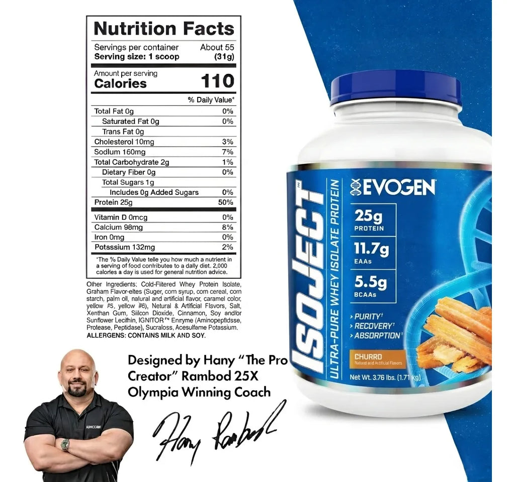 Evogen Proteina Isoject 4 Lbs 55 Servicios informacion nutricional
