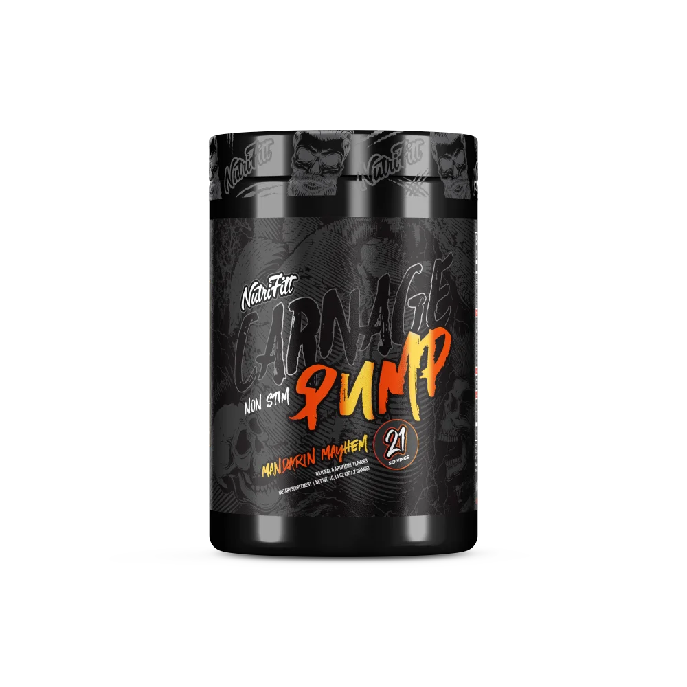 Nutrifitt Carnage Pump Pre Entreno 21 Servicios Mandarin mayhem