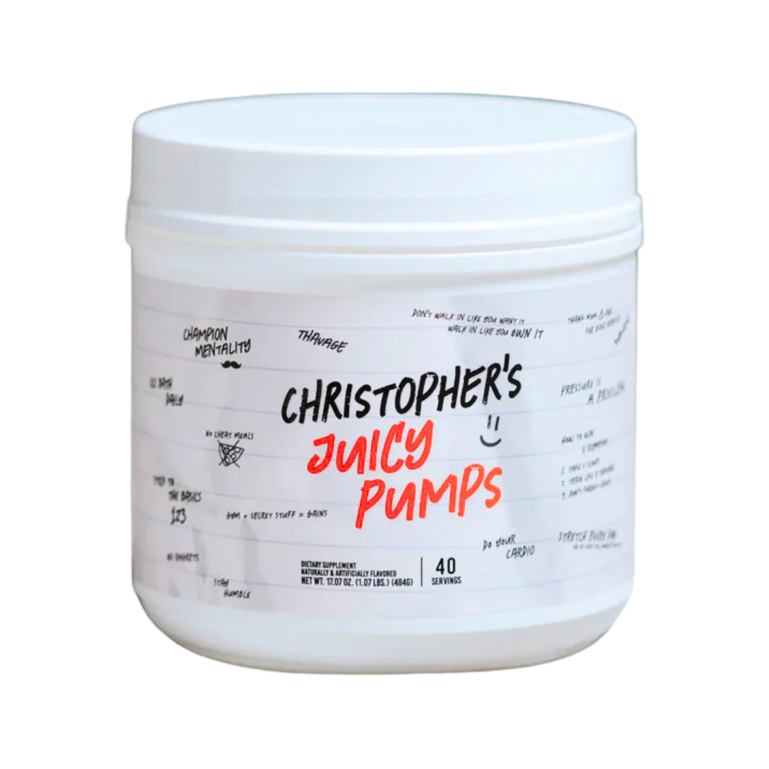 Raw Nutrition Christopher´s Juicy Pumps Pre Entreno 484g 40 servicios