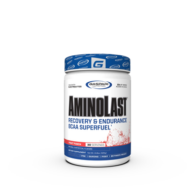 Gaspari Nutrition Aminolast 420gr 30 Servicios Fruit Punch Portada