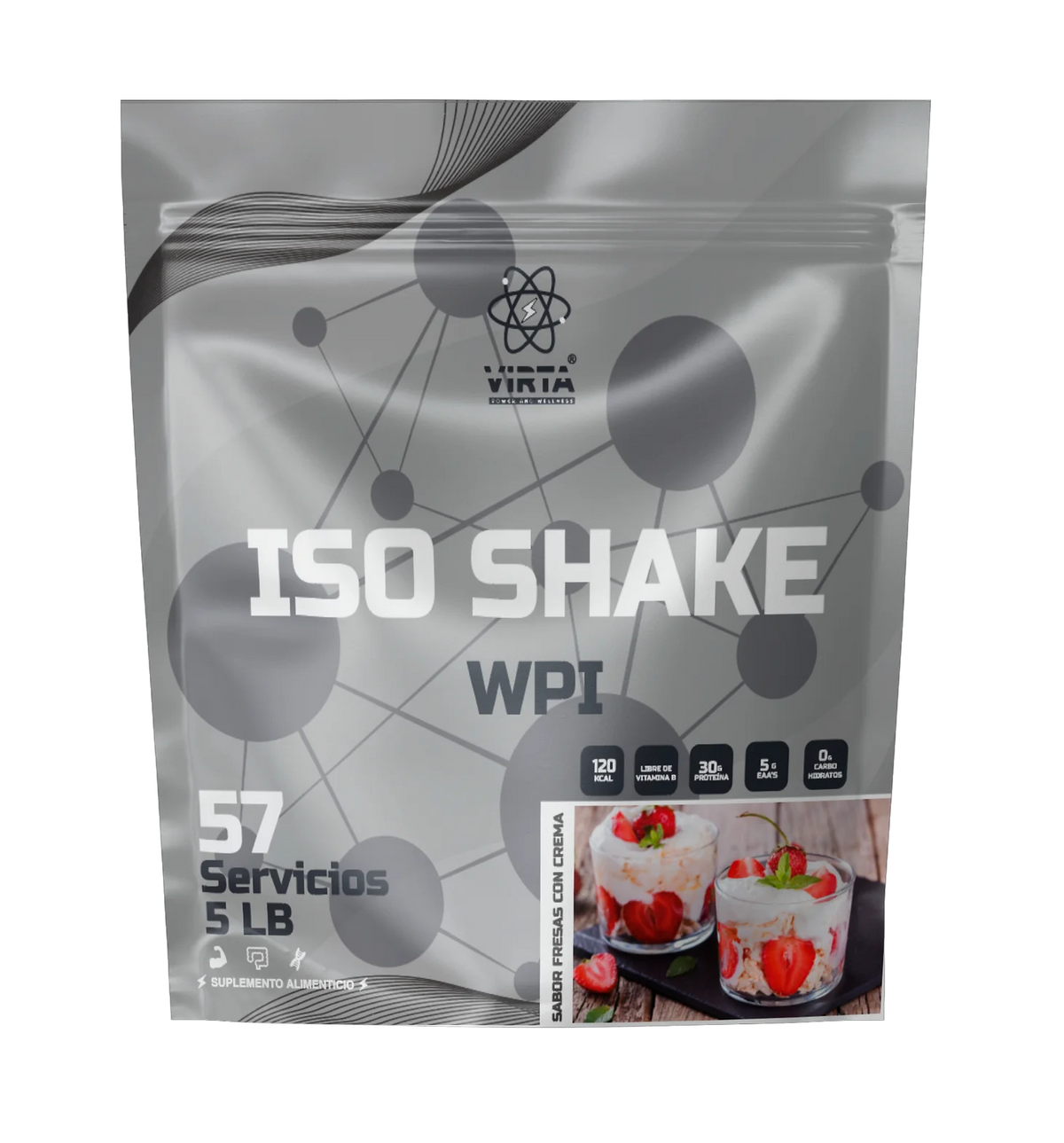 Virta Iso Shake WPI 5lb 57 servicios fresas con crema Portada