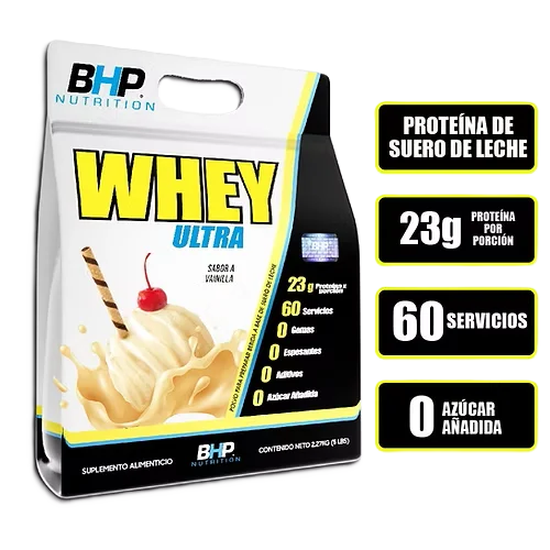 BHP Nutrition Proteina Whey Ultra 5Lbs vainilla