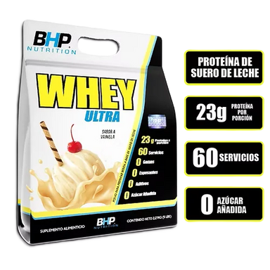 BHP Nutrition Proteina Whey Ultra 5Lbs vainilla