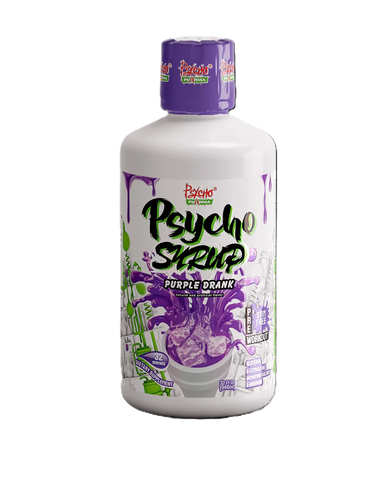 Psycho Pharma Psycho Syrup Stim Free 32Serv Pre Entreno Purple drank Portada
