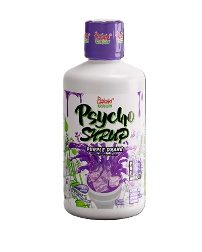 Psycho Pharma Psycho Syrup Stim Free 32Serv Pre Entreno Purple drank Portada