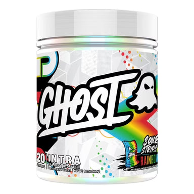 Ghost Intra Eaa Bcaa 20 Servicios. Aminoácidos y Electrolitos sour strips rainbow