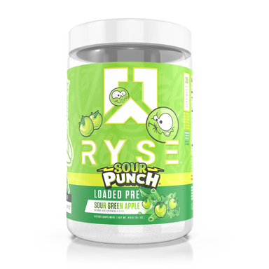 Ryse Loaded Pre Entreno Sour Punch 435Gr 30 Servicios sour green apple