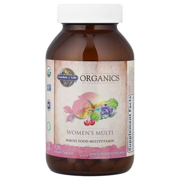 Garden of Life organics Womens Multivitaminico 120 tabs Portada 2
