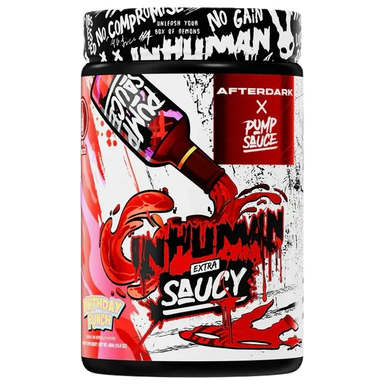 Afterdark + Pump Sauce Inhuman Extra Saucy Pre Entreno 21 Servicios Birthday Punch