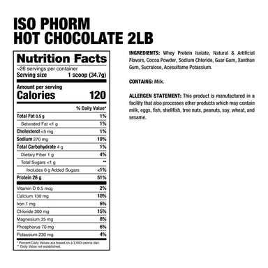 Dragon Pharma Proteina Isophorm 2Lbs 27 Servicios informacion nutricional
