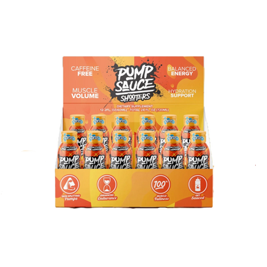 Pump Sauce Shooters Stim-Free Pre Entreno 12pack 60ml tropical pump sicel