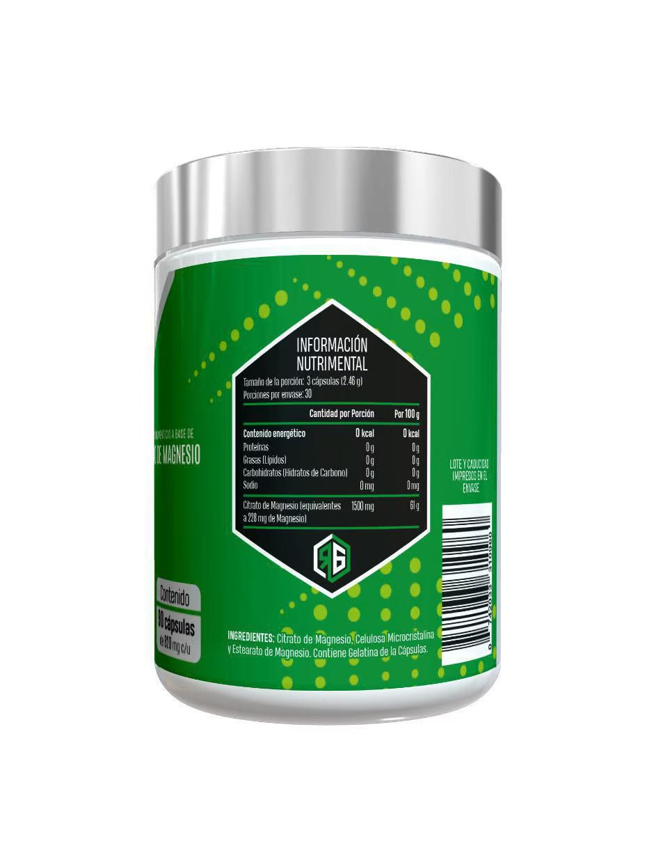 Red Gold Citrato de Zinc 750mg 60 Capsulas Informacion nutricional