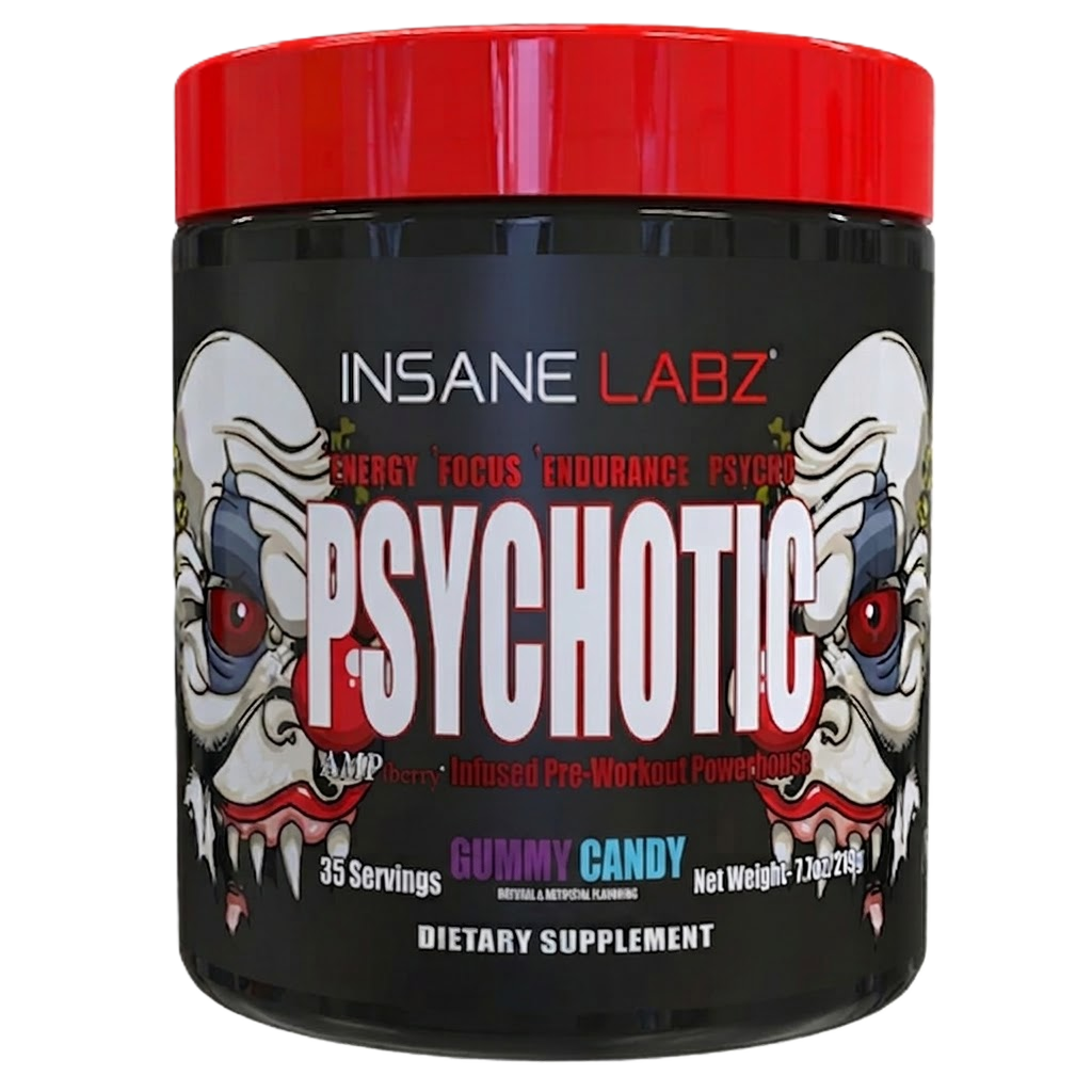Insane Labz Psychotic Blend Pre Entreno 35 Servicios gummy candy