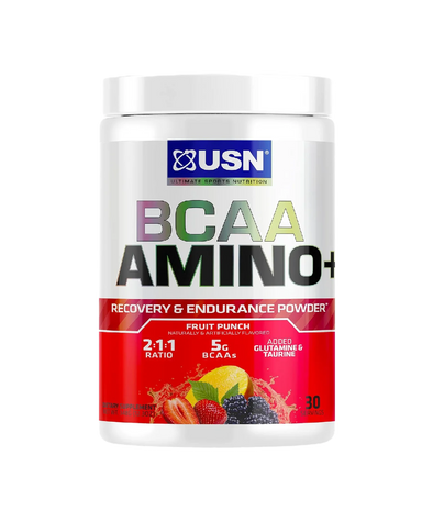 USN Bcaa Amino 30 servicios. Aminoácidos ponche de frutas