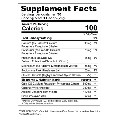 Gaspari Nutrition Glycofuse 1.92 Lbs 30 Servicios. Suplemento de Carbohidratos INFORMACION NUTRICIONAL