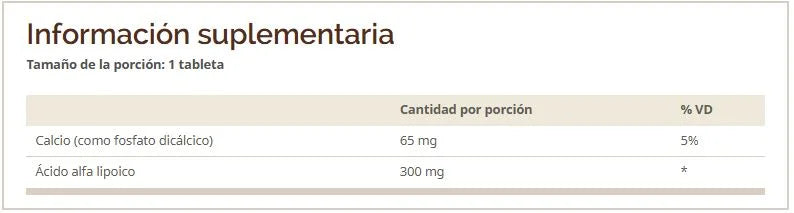 43 Supplements Creatina Monohidratada 1 Kg 200 Servicios Windmill Vitamina Acido Alfa Lipoico 300mg 60 Tabletas informacion nutricional