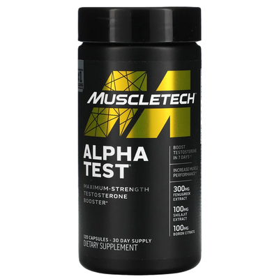 Muscletech Alpha Test 120 capsulas