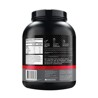 Optimum Nutrition Proteina Performance 100% Whey Protein 4 Lbs Proteina Performance 100% Whey Protein 4 Lbs vainilla softserve Informacion nutricional 2