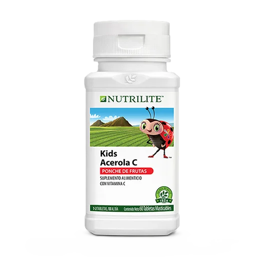 Nutrilite Acerola C 60 Tabletas Masticables Sabor Ponche