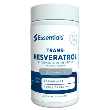 Essentials Trans-Resveratrol 60 Capsulas