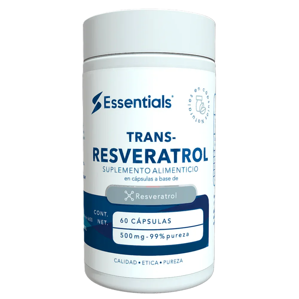 Essentials Trans-Resveratrol 60 Capsulas