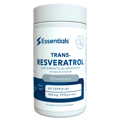 Essentials Trans-Resveratrol 60 Capsulas