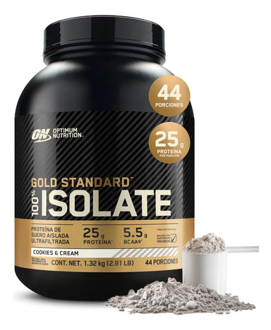 Optimum Nutrition Proteina Gold Standard 100% Isolate 3 Lbs cookies and cream