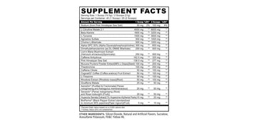 Panda Skull Pre Entreno 40 Servicios Skull Crusher informacion nutricional