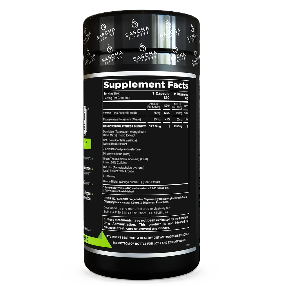 43 Supplements Creatina Monohidratada 1 Kg 200 Servicios Sascha Fitness Fit9 120 Capsulas INFORMACION NUTRICIONAL