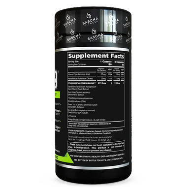 43 Supplements Creatina Monohidratada 1 Kg 200 Servicios Sascha Fitness Fit9 120 Capsulas INFORMACION NUTRICIONAL