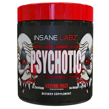 Insane Labz Psychotic Blend Pre Entreno 35 Servicios asaylum juice