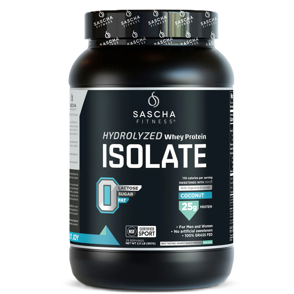 Sascha Fitness Proteina Isolate 2 Lbs 28 Servicios coco