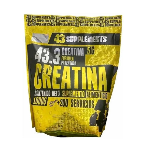 43 Supplements Creatina Monohidratada 1 Kg 200 Servicios