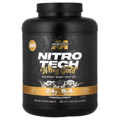 Muscletech Nitrotech Whey Gold 70 servicios 5 libras cookies & cream