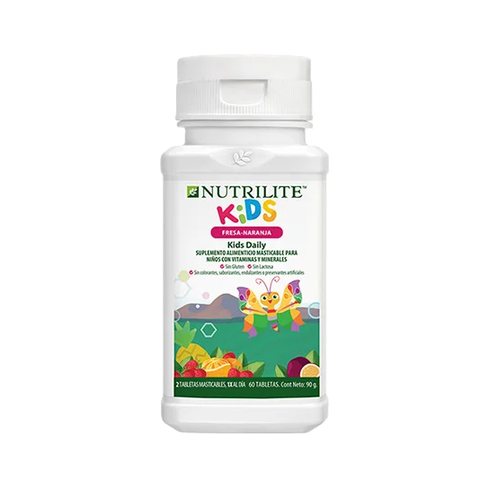 Nutrilite Daily kids 60 Tabletas Masticales Fresa-Naranja