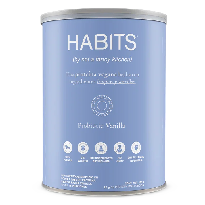 Habits Proteina Vegetal 488gr Vainilla Portada