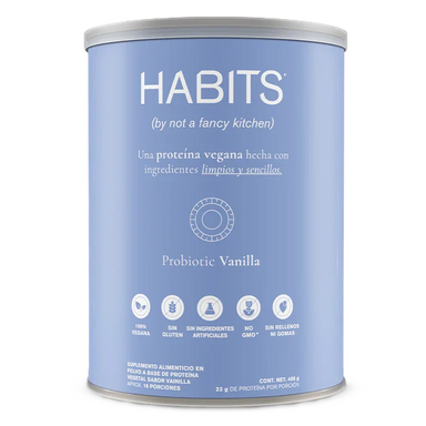 Habits Proteina Vegetal 488gr Vainilla Portada
