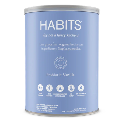Habits Proteina Vegetal 488gr Vainilla Portada