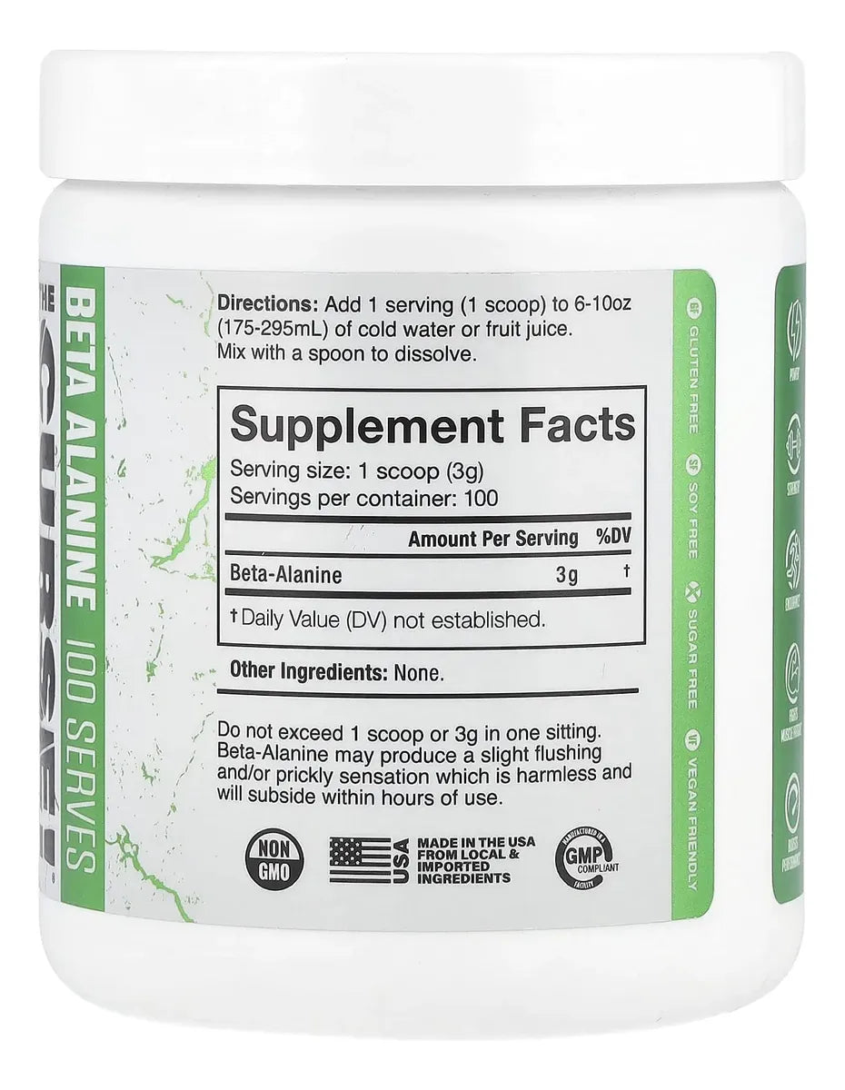 JNX Sports The Curse Beta Alanina 300Gr 100 Servicios Informacion nutricional